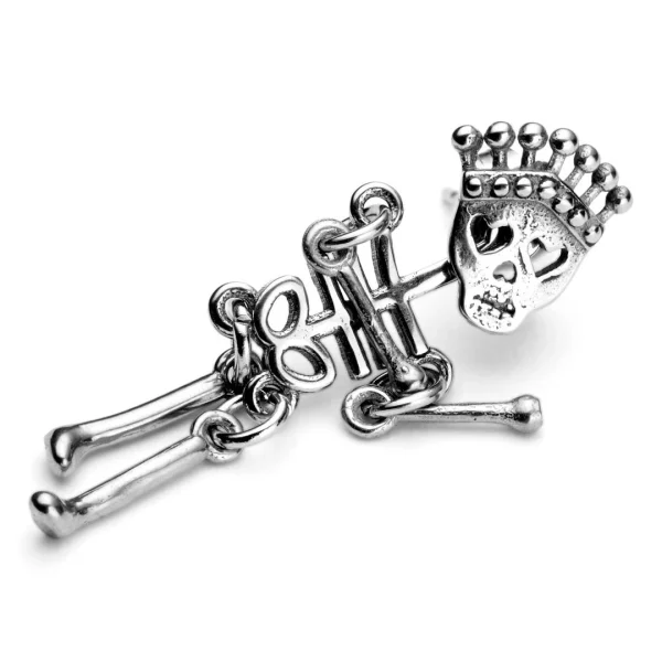 vente luxe pas cher Fort Tempus Boucle D’oreille Roi Squelette 1