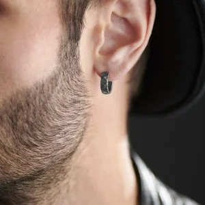 Moody Mason Boucle D’oreille En Acier Gris Foncé Jax Couleurs variées 12