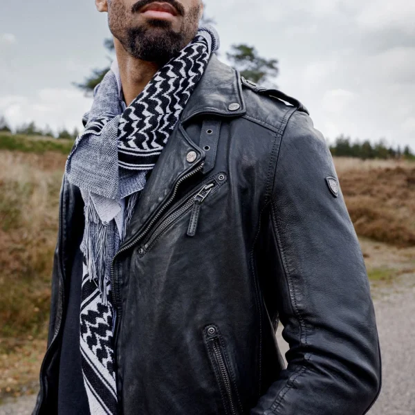 Nouvelle Collection Lucleon Hiems | Foulard Bandana à Carreaux Noir Et Blanc 3